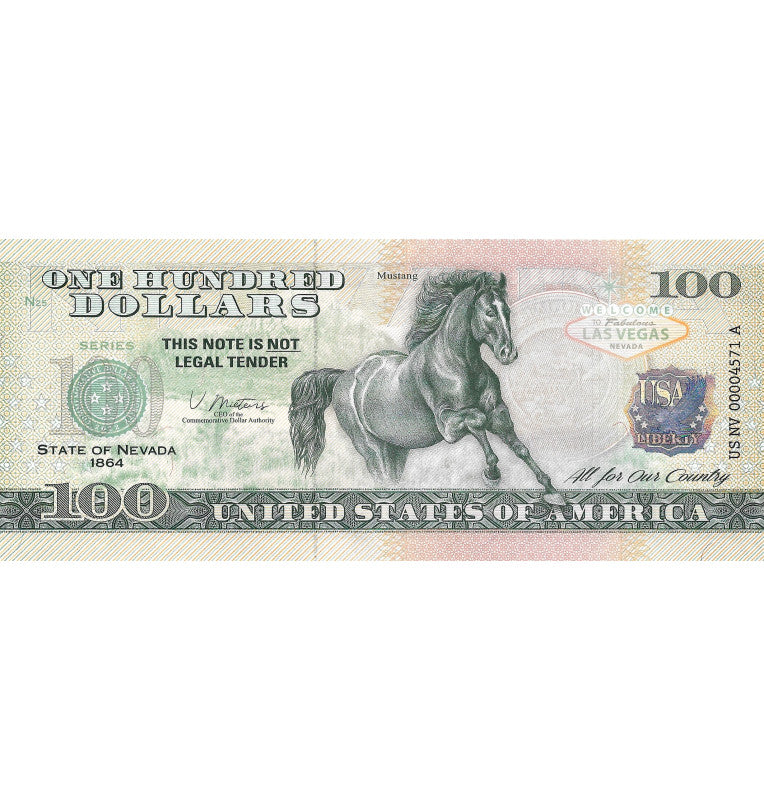 Estados Unidos de América 100 Dolares Estado de Nevada